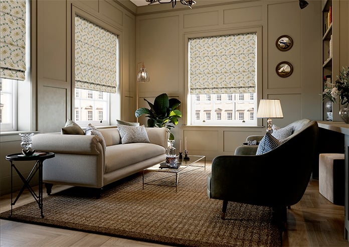 Land & Shore Lorie, Green - Twist&Fit Roman Blind - Image 7